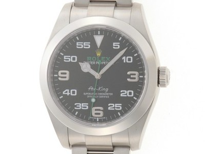 ROLEX 116900 Air kingWatches Black dial Stainless Steel mens【472】