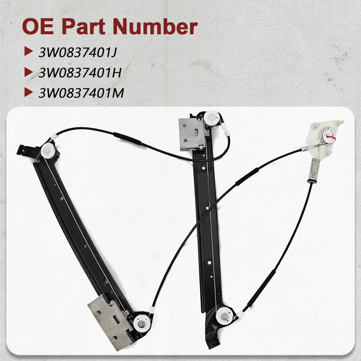 Front Left Window Regulator For Bentley Continental GT 03-07 Coupe 3W0837401J