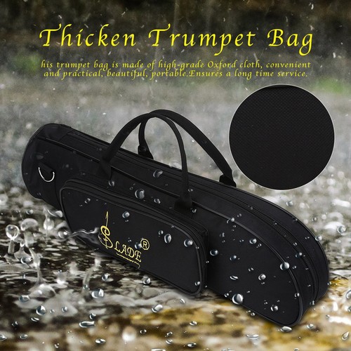 Trumpet Gig Bag Case Oxford Cloth Lightweight Bag with Single Shoulder Strap - Picture 6 of 8