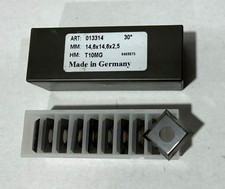 Helical Planer / Jointer Carbide Inserts 14.6×14.6×2.5mm 30° – Grizzly H2880 New