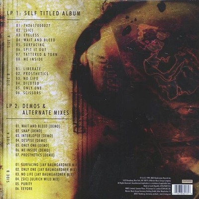 Slipknot Self-Titled 25th Anniversary Deluxe 2LP Red-Black Vinyl