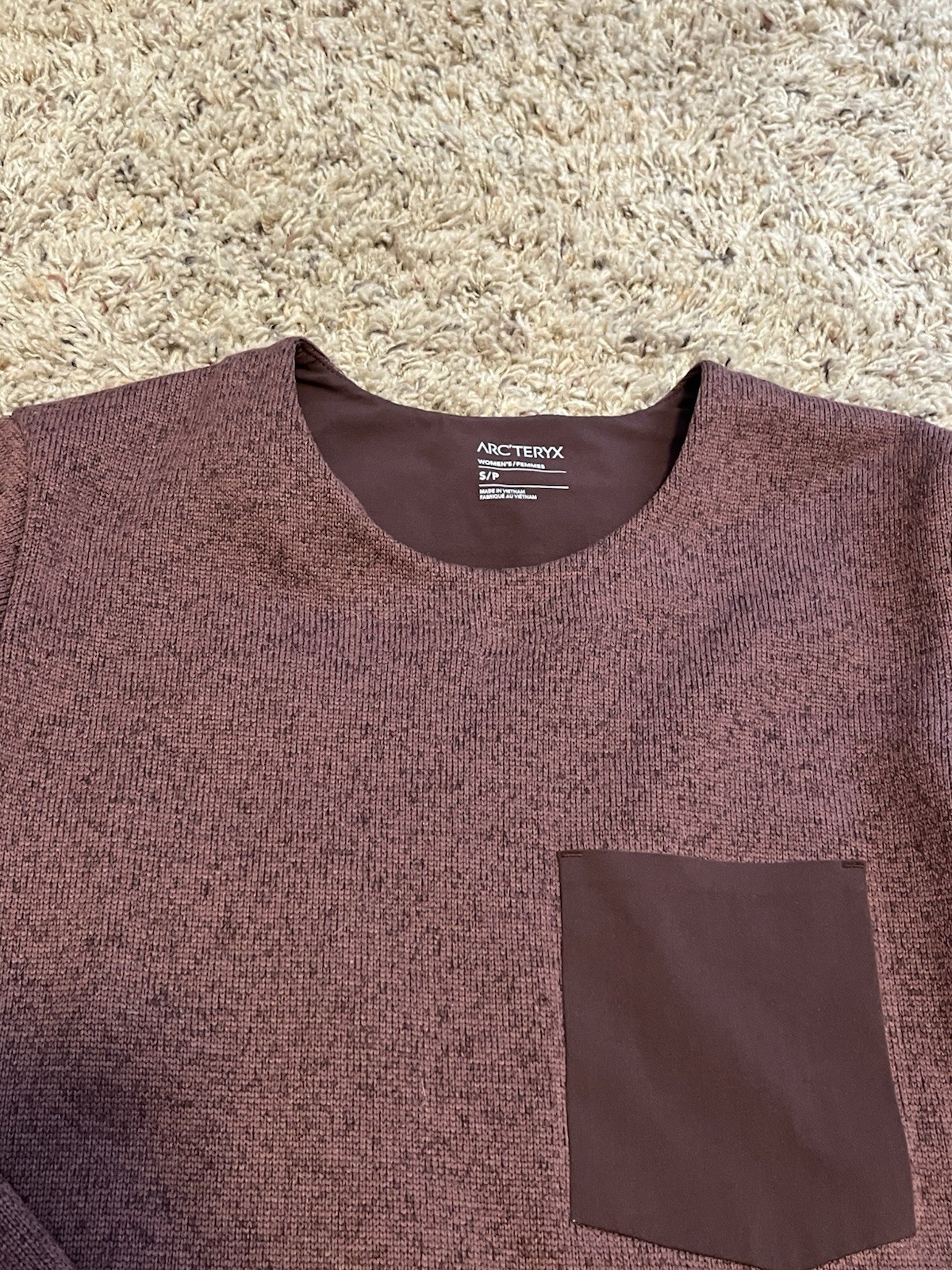 Giacca maglione donna Arc'teryx Covert taglia S maglia pullover pile performance