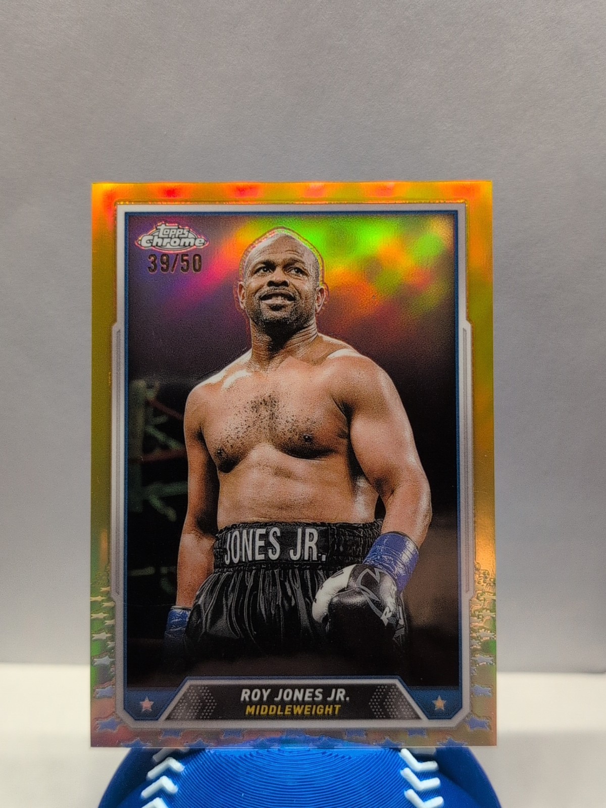 2024 Topps Chrome Boxing Roy Jones Jr #7 Gold Refractor 39/50! 🥊🔥
