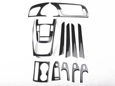 14PCS Black Carbon Fiber Car Interior Kit Cover Trim For Audi A5 2008-2016