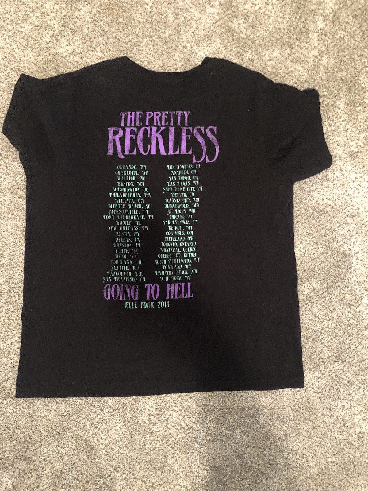 Authentic Pretty Reckless Going To Hell Tour Shir… - image 2