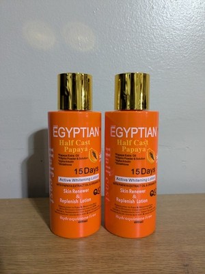 X2 Original Egyptian Papaya Active Face & Body Lotion 400ml SPF 30 2pieces 