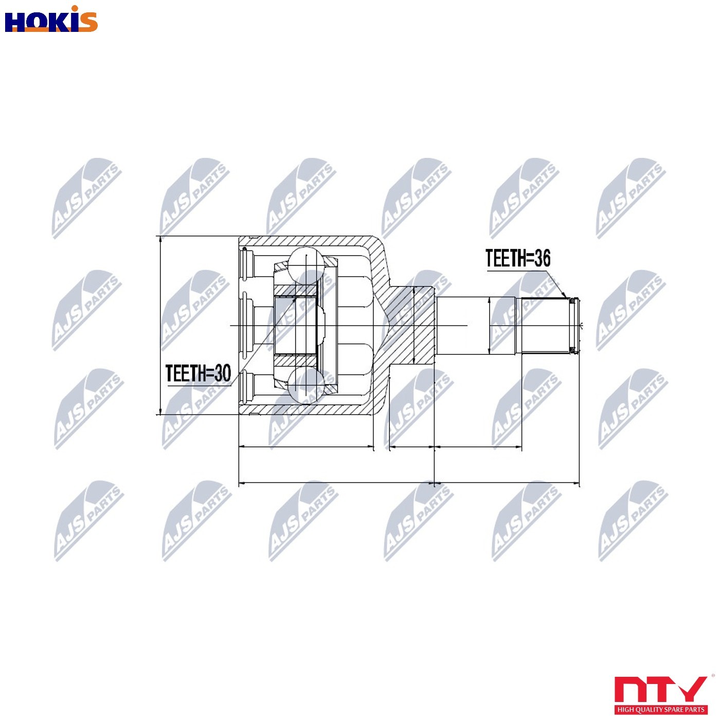 N.T.Y. NPW-FR-044.NTY Joint Kit, drive shaft for FORD - Image 9