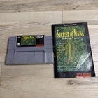 Secret of Mana Super Nintendo SNES - Authentic w/ Manual!