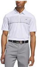 Adidas Men  s Golf Polo Shirt White, M, Regular Fit Moisture Wicking Lightweight