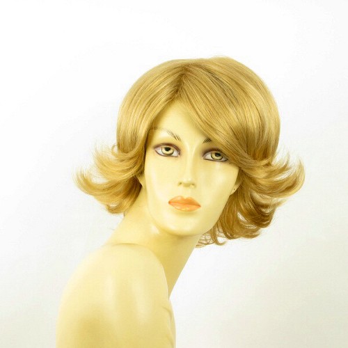 Perruque Femme Courte - Couleur Chocolat Mèches Cuivrées - Synthétique Lisse - Bonnet Moyen