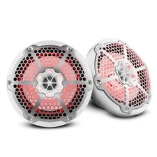 DS18 NXL-8M/WH 2-Way Coaxial Marine Speakers with LED RGB Lights 125W Rms 4 Ohm