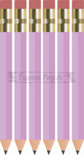144 lavender Half short mini small Hexagon Golf 2 Pencils ExpressPencilsTM