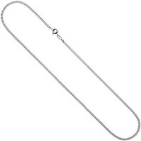 1,7Mm Panzerkette Halskette Collier 925 Silber Rhodiniert 45Cm Federring