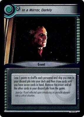 Star Trek CCG 2E What You Leave Behind In A Mirror, Darkly 14R34