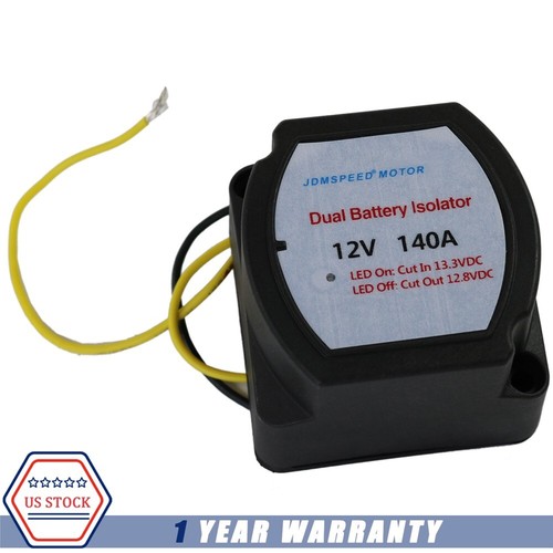 12V 140A Dual Smart Battery Isolator Relay Voltage Sensitive Relay for Car RV Boat Marine from Car Fuses - price 15.97