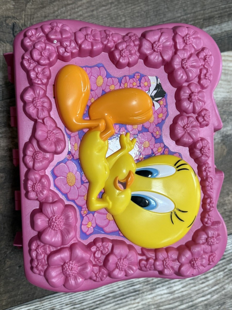 Tweety Bird 3D Plastic Lunch Box With Thermos Vintage 1999