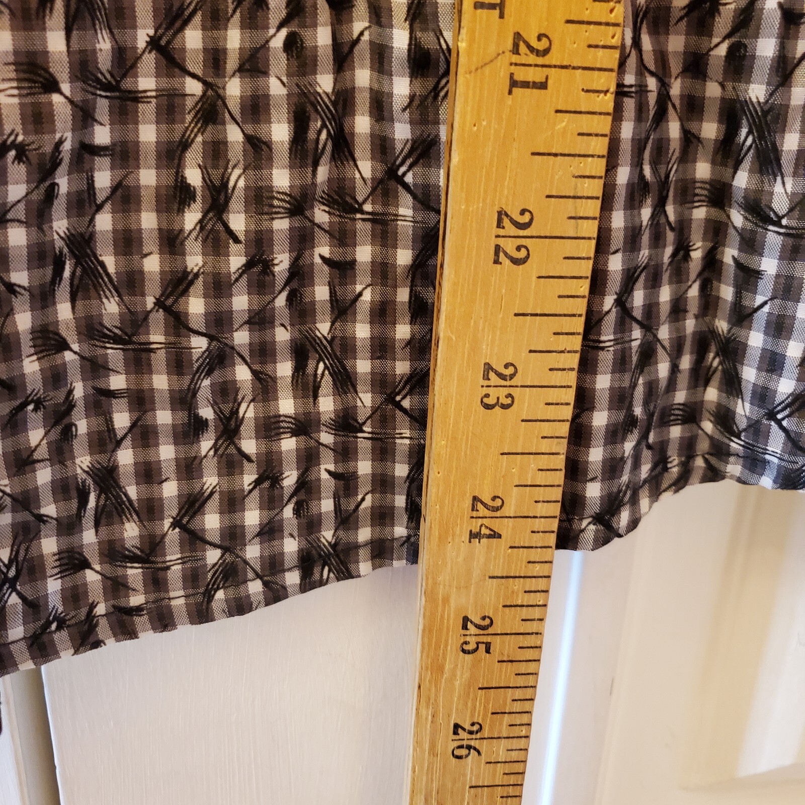 Hollister Gingham Checked Button Down 3/4 Sleeve … - image 9