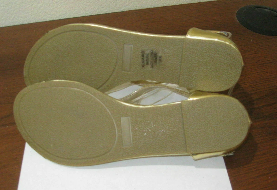 Nuevas Sandalias Gladiador Verano Calavera Doradas Moda EE. UU. MUJER Talla 6.5 Foto 4 de 4