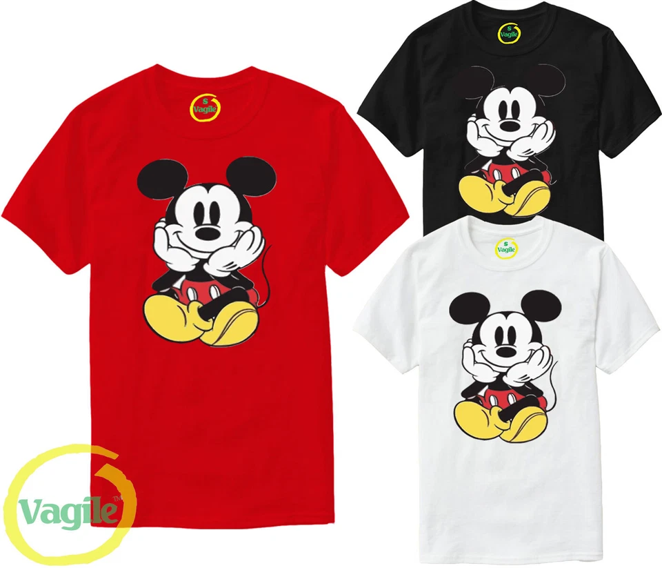 Disney Mickey Mouse Cartoon Kids Men Women Unisex T-shirt All Size