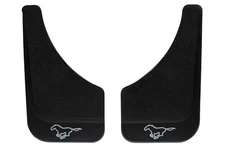 NEW 1996-2014 Ford Mustang Mud Flaps Splash Guards Front Or Rear Pony Black OEM