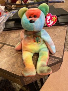 ebay peace beanie baby