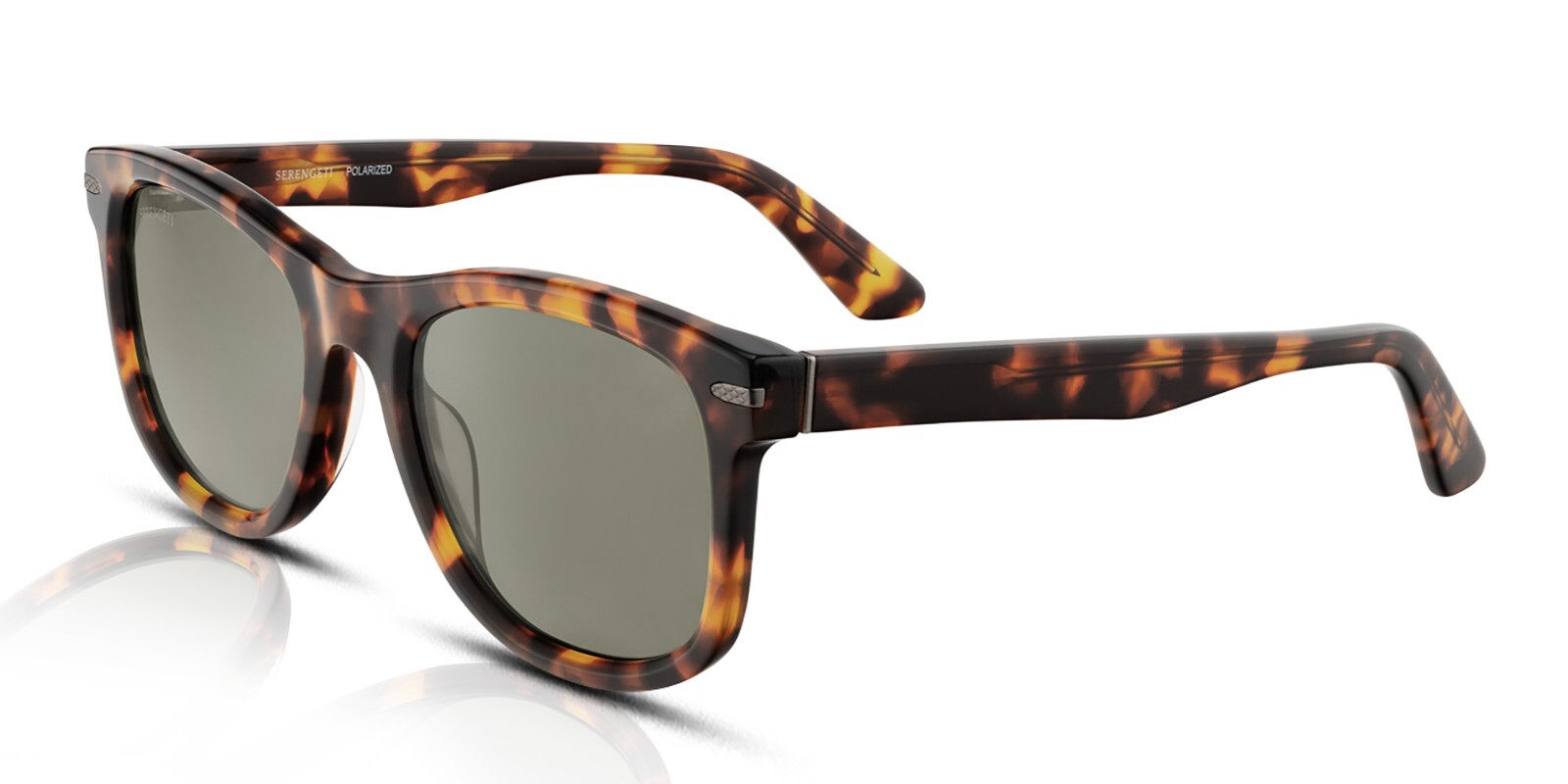 Serengeti Danny SS745002 555nm Green Mineral Polarised Classic Havana Sunglasses