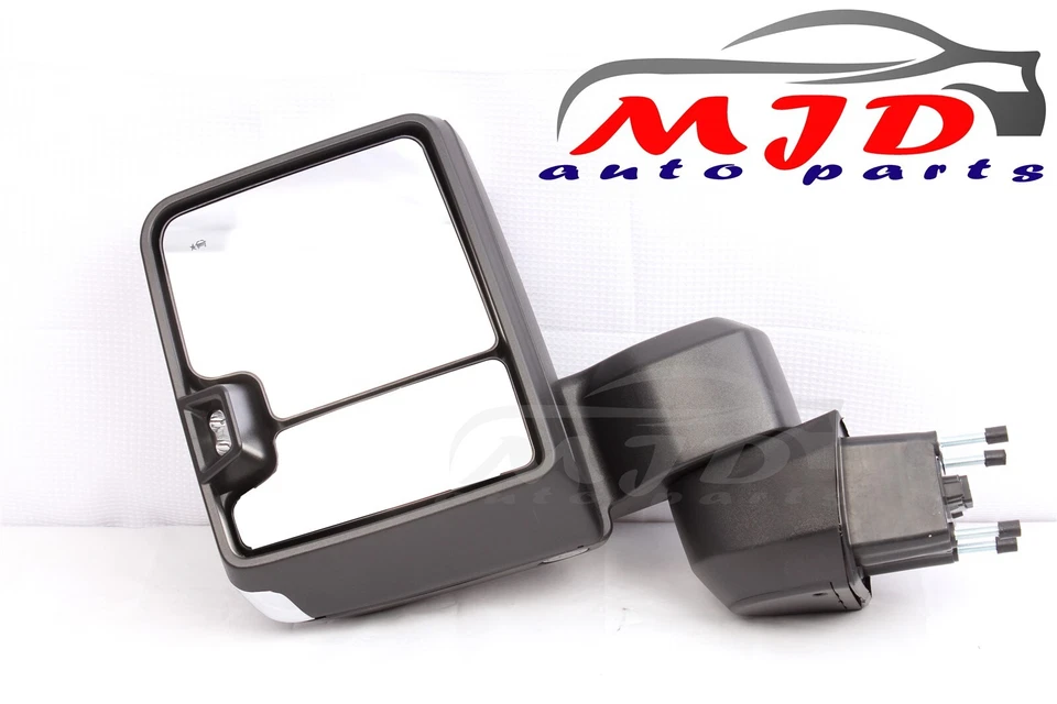 ESPEJO RETROVISOR DE REMOLQUE LADO CONDUCTOR NEGRO PARA CHEVY SILVERADO 2500 3500 2019-2023 Foto 2 de 4