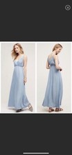 Anthropologie Holding Horses Malpais Lyocell Chambray Maxi Dress Size 0