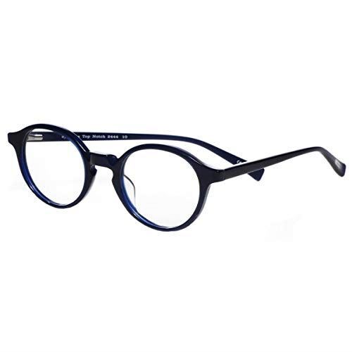 Eyebobs 2444-10 Unisex Top Notch Blue Frame Reading Glasses, - Main Image