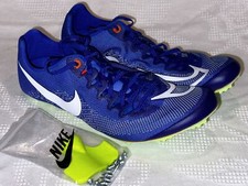 NIKE Zoom Ja Fly 4 Racer Blue Orange White Sprint Track Spikes Shoes Men 8 8.5 9