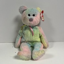 Ty Beanie Baby Babies Groovy the Ty-Dye Bear Retired w/Mint Tags