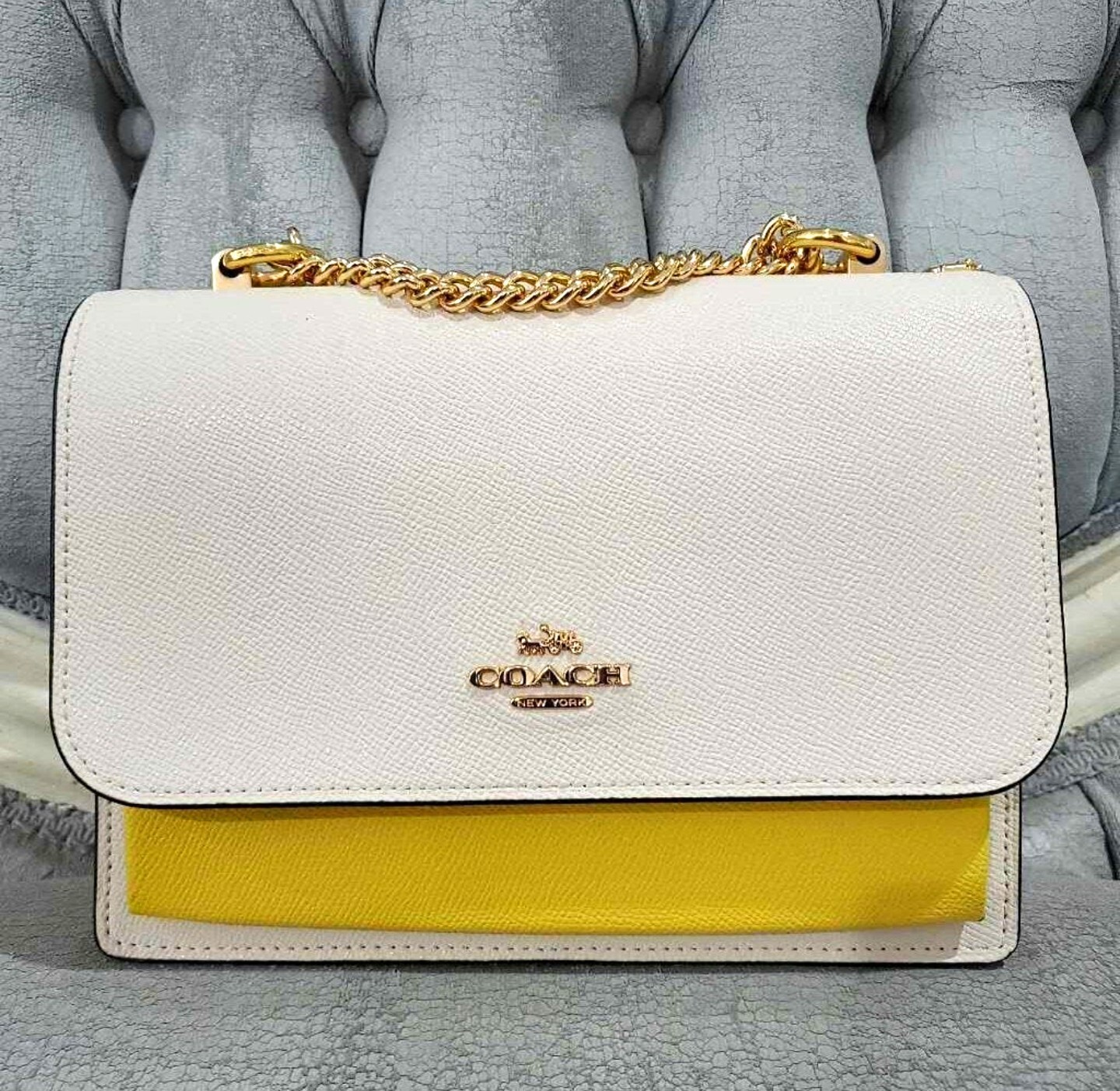 Coach Klare Crossbody In Colorblock Gold/Chalk Multi C8630 image 5