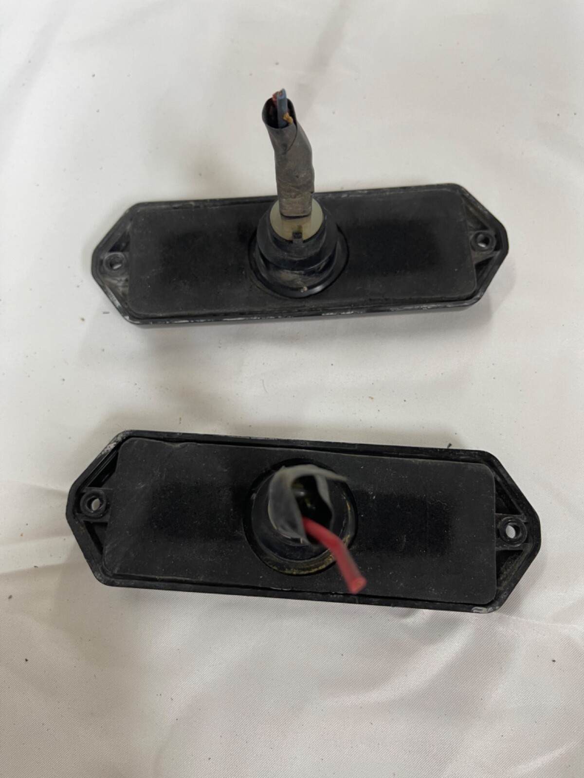 FERRARI 400i SIDE MARKER LIGHTS OEM ORANGE PAIR