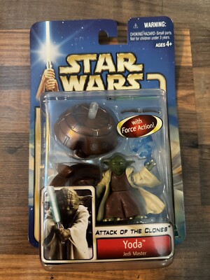 Hasbro Star Wars Attack of the Clones Collection 1 Yoda Action Figure NIB
