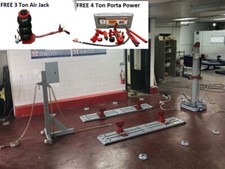 Auto Body Frame Rack Floor Complete System Free Shipping Porta Power Jack 