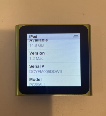 【新品未開封】Apple iPod nano 第6世代 希少グリーン色 16GB Brand New Apple iPod nano 7th Generation Green (16 GB) MP3 -1 Year