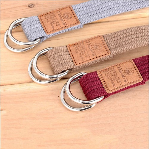 Cinturón Táctico Trenzado Unisex Lona Doble Anillo Hebilla Cinturón Informal Nailon Cinturones - Imagen 2 de 29