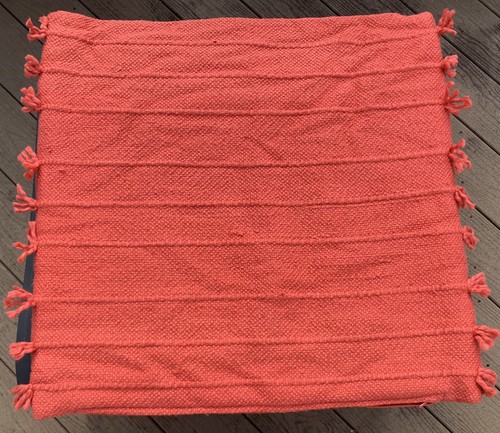 Magaschoni Home Copricuscino 2 Accenti Lancio Terracotta Arancione Frange 24x24" - Foto 9 di 16