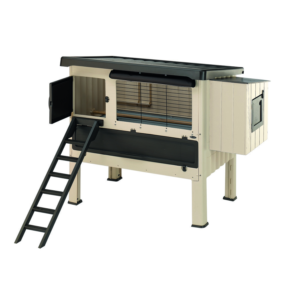 Casetta plastica galline pollaio esterno pratica Ferplast HAPPY FARM 120