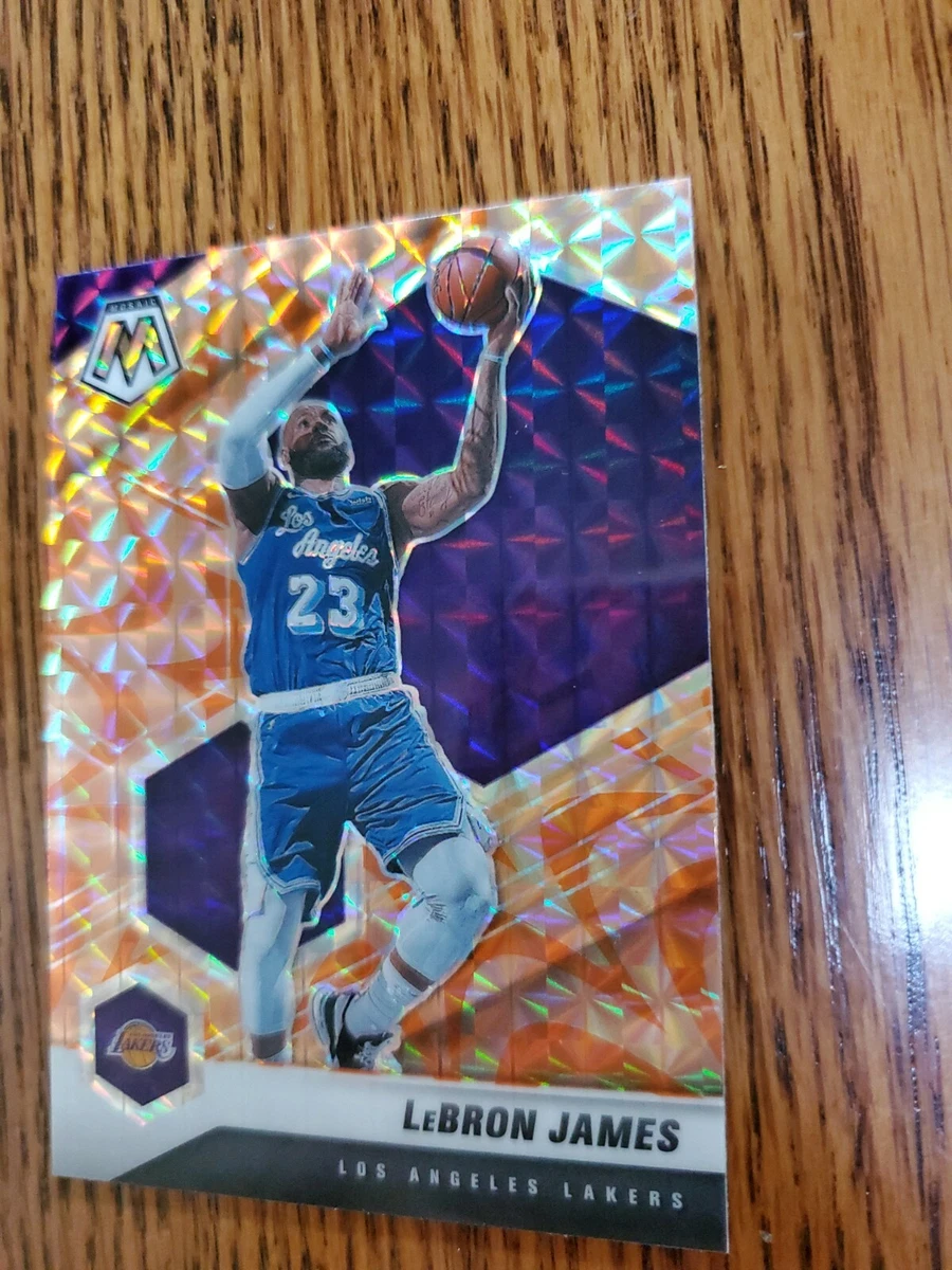 2020-2021 PANINI MOSAIC LeBRON JAMES REACTIVE ORANGE PRIZM Lakers