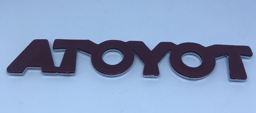 TOYOTA LETTERS CHROME EMBLEMS BADGE OEM NEW - 第 3/5 張圖片