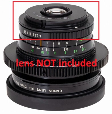 Conversion kit CANON FD 17 17mm f/4 to CANON EF mount / infinity