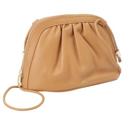 APC] Ninon Drawstring Shoulder Bag BOURSE PUAAT F61791 CAF CARAMEL 