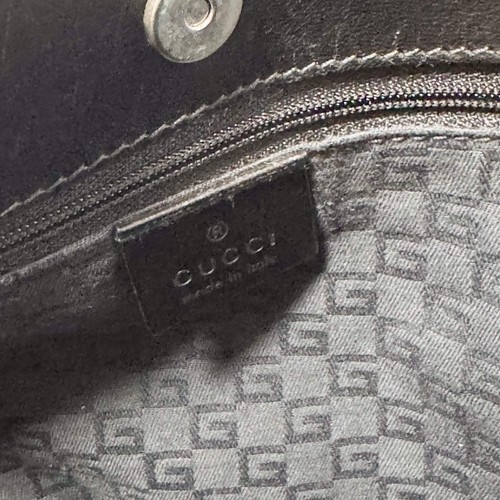 GUCCI Horsebit Hobo Schultertasche schwarz Wildleder - Bild 15 von 16