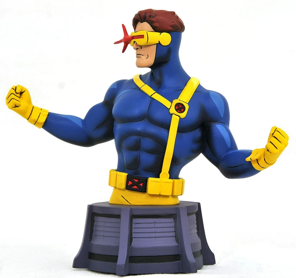 Diamond Select Marvel X-Men '92 Cyclops 8 дюймов бюст 1992 анимационная версия 316/3000 - Изображение 4 из 4