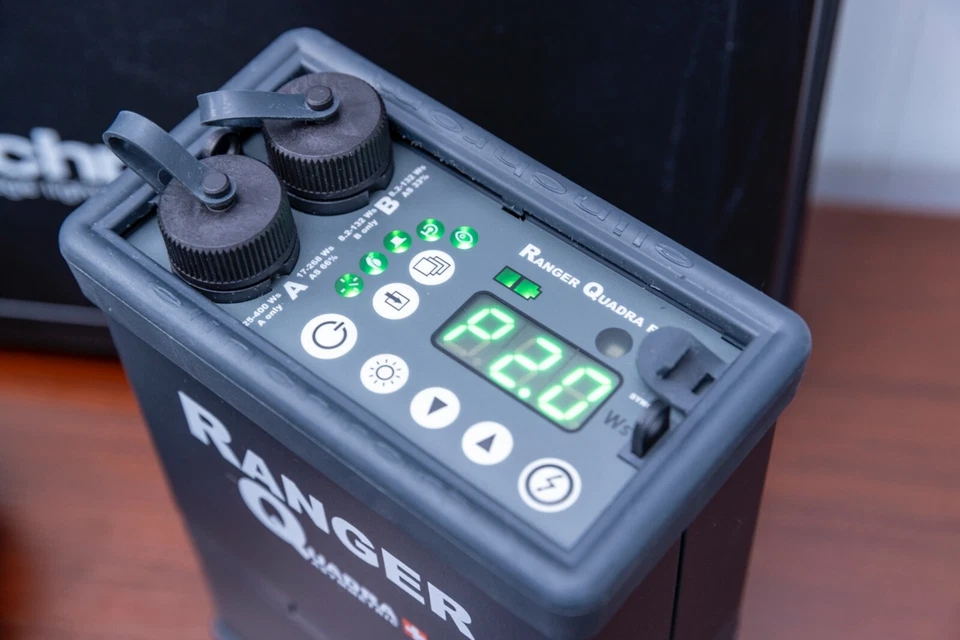 Elinchrom Ranger Quadra To Go 400 ws Power Flash Pack with 2 Heads Needs Battery - Image 3 of 4