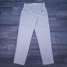 NIKE Vapor Select Baseball Pants Mens MEDIUM Grey No Piping