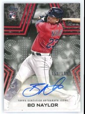 2023 Topps Series 2 Baseball Stars Autographs Black Bo Naylor /199 Guardians