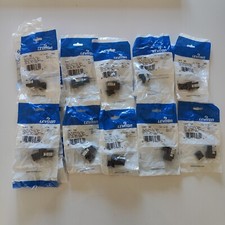 Lot of 10 Leviton 5G108-RB5 Gigamax Cat 5e UTP Quickport Jacks Brown