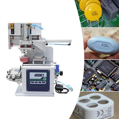 Pneumatic Pad Printing Machine Sealed Ink Pad Printer Cups Stamping Embossing